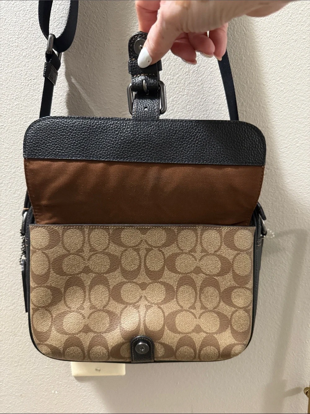 Coach Hudson Crossbody Bag In Colorblock Signature Canvas - EUC